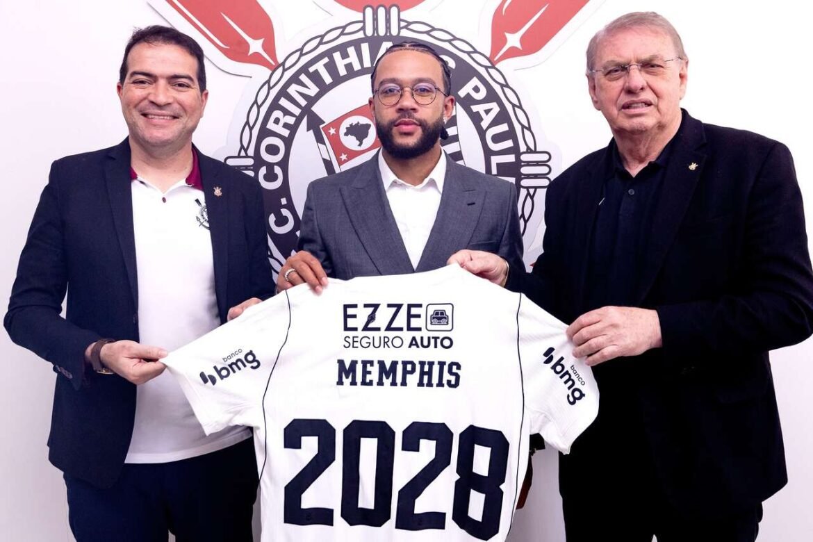 Corinthians confirma a extensão do contrato com Memphis Depay