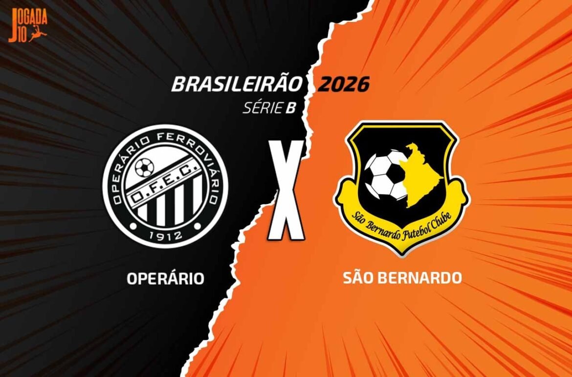 Operário enfrenta São Bernardo, transmissão AO VIVO às 18h com a Voz do Esporte