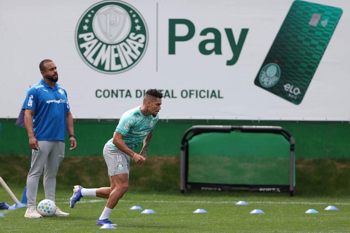 Paulinho se destaca e Bruno Fuchs treina normalmente no Palmeiras